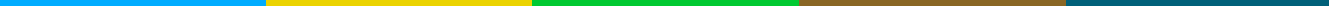 Les cinq couleurs : bleu, jaune, vert, brun, bleu-vert